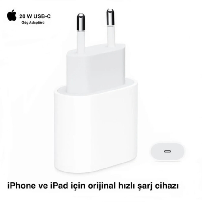 Apple 20 W Usb-C Güç Adaptörü (Apple Türkiye Garantili)